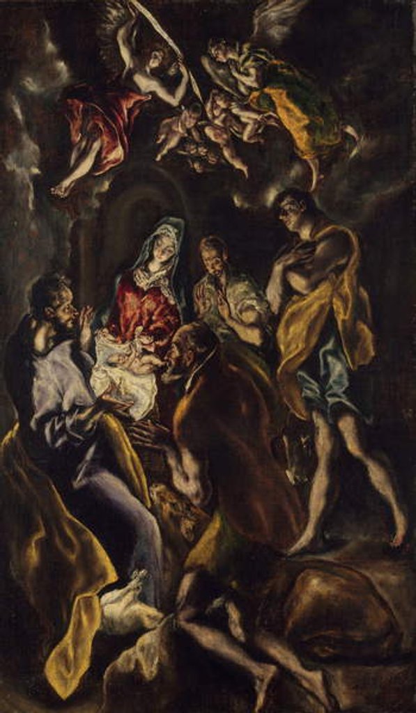 Detail of The Adoration of the Shepherds, c.1612-14 by El (1541-1614) Greco