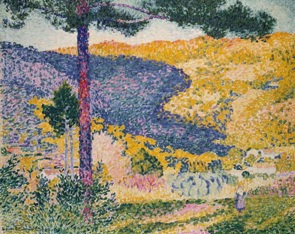 Detail of Valley with Fir, 1909 by Henri-Edmond Cross