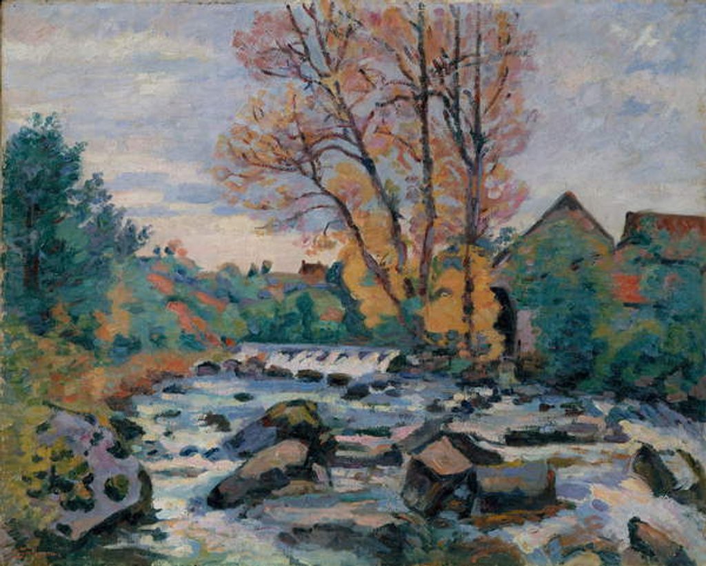 Detail of The Bouchardon Mill, Crozant, c.1898 by Jean Baptiste Armand Guillaumin
