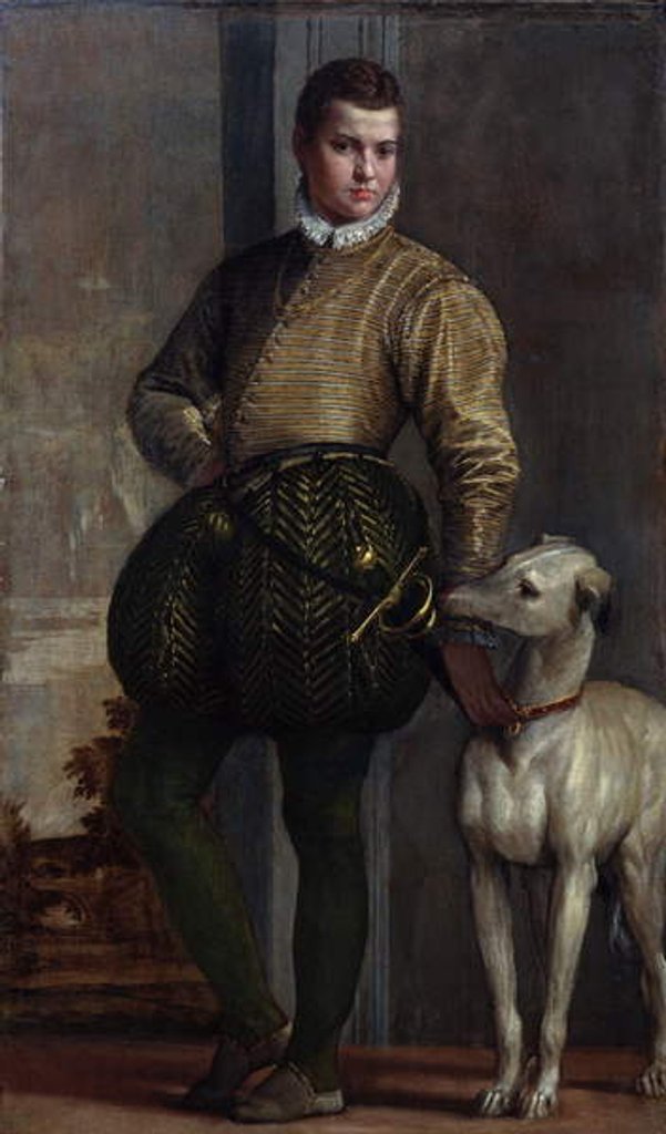 Detail of Boy with a Greyhound, c.1570s by Veronese
