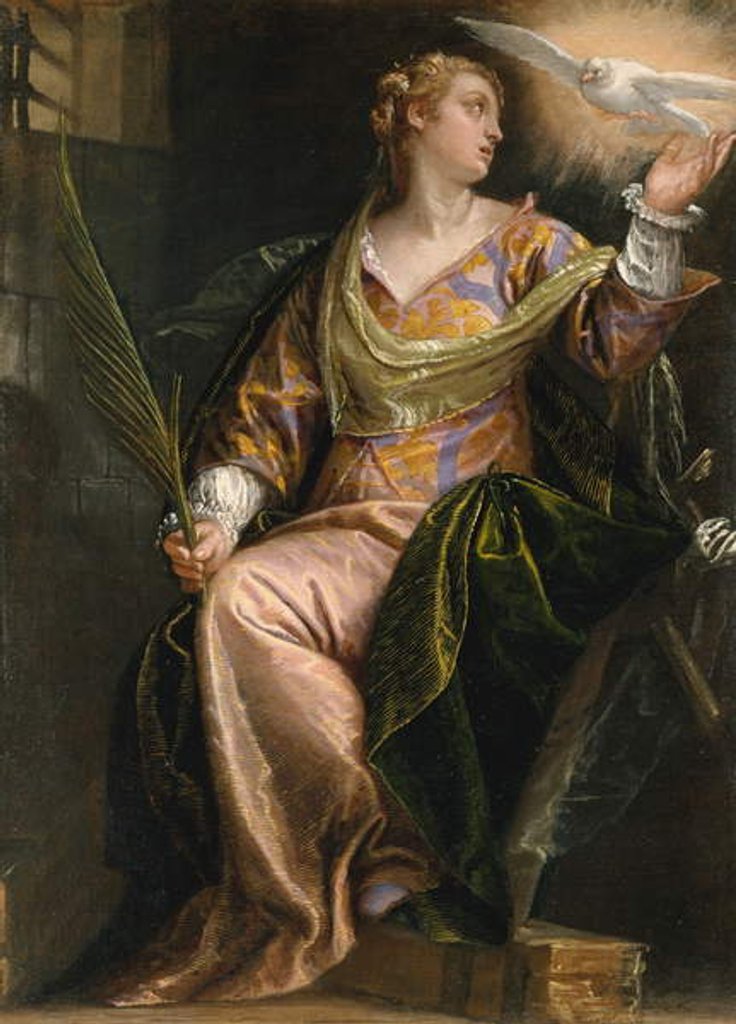 Detail of Saint Catherine of Alexandria in Prison, c.1580-5 by Veronese