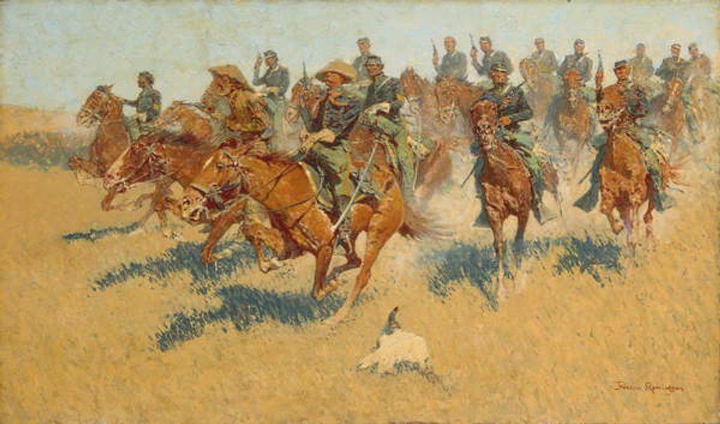 Detail of On the Southern Plains, 1907 by Frederic Remington
