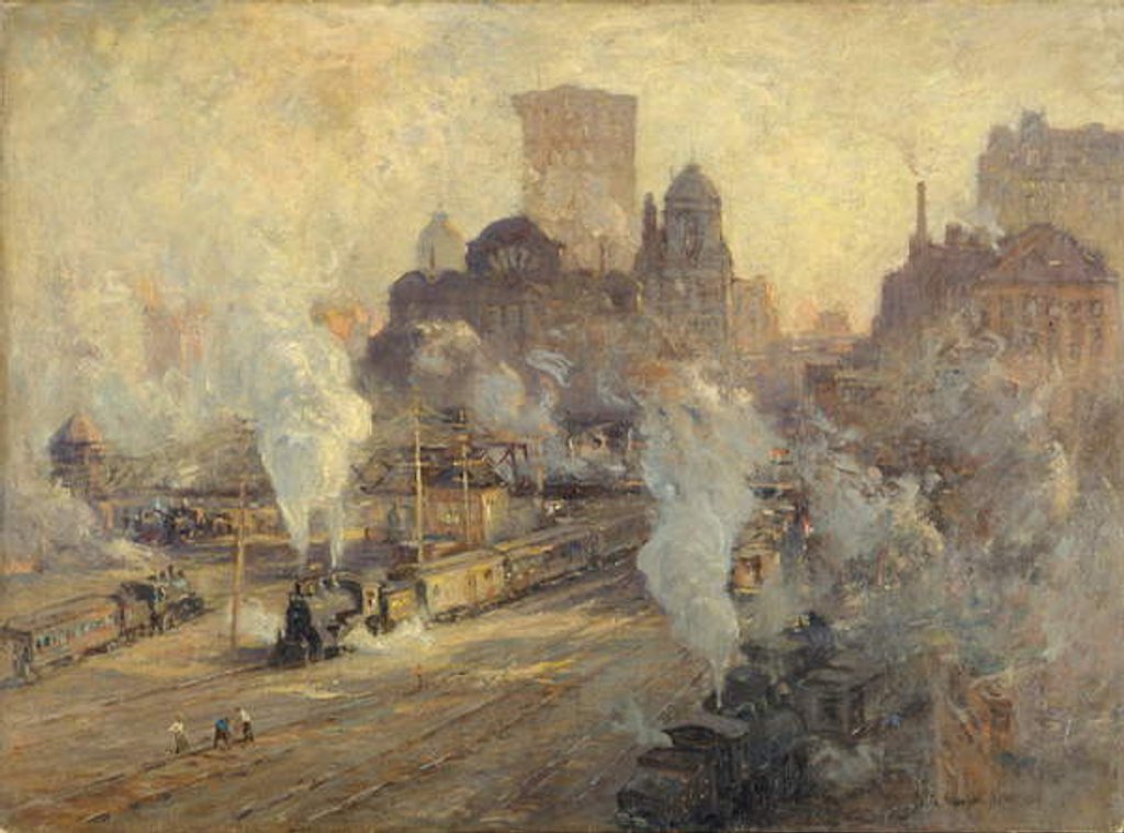 Detail of Grand Central Station, 1909 by Colin Campbell Cooper