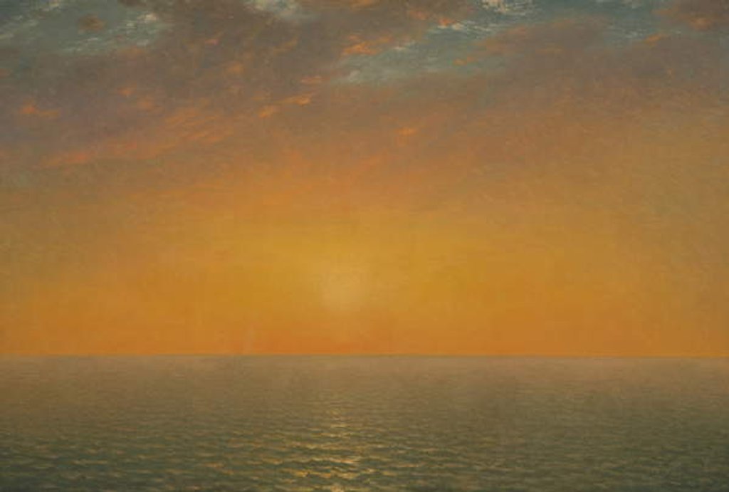 Detail of Sunset on the Sea, 1872 by John Frederick Kensett