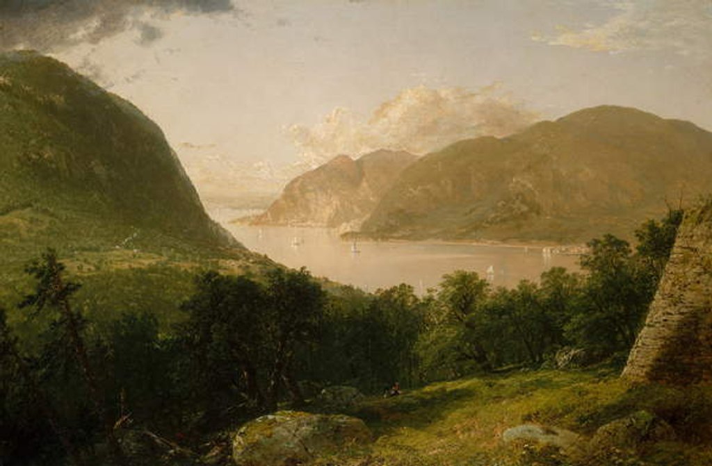Detail of Hudson River Scene, 1857 by John Frederick Kensett