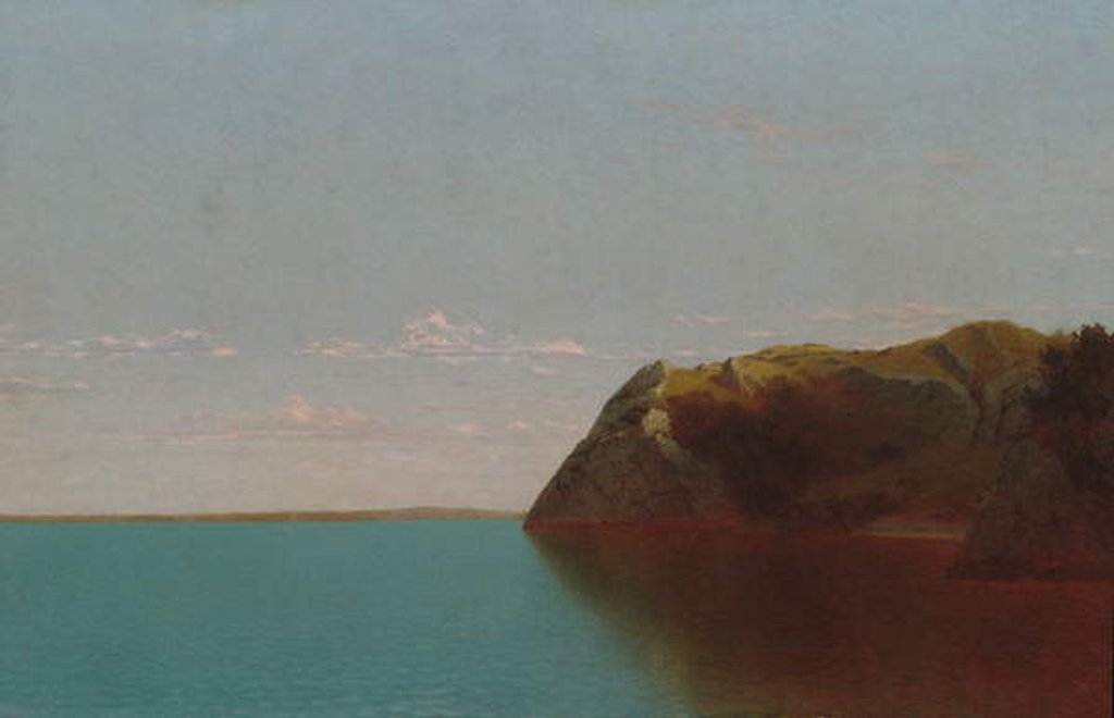 Detail of Newport Rocks, 1872 by John Frederick Kensett