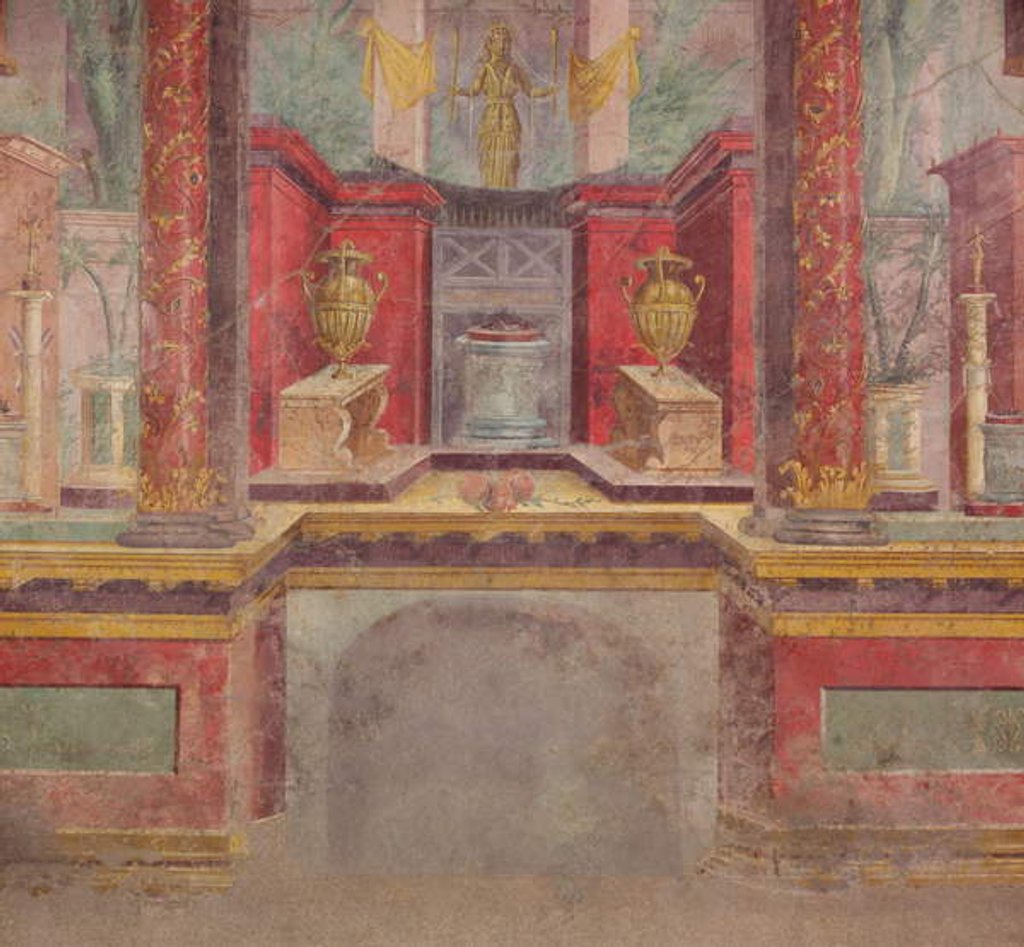 Detail of Wall painting from the cubiculum of a villa at Boscoreale, c.50-40 B.C by Roman Republican Period