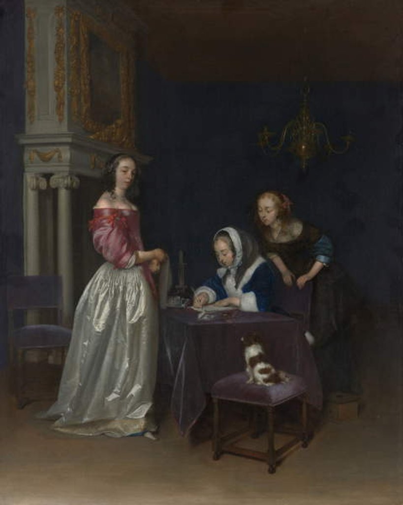 Detail of Curiosity, c.1660-62 by Gerard ter Borch or Terborch