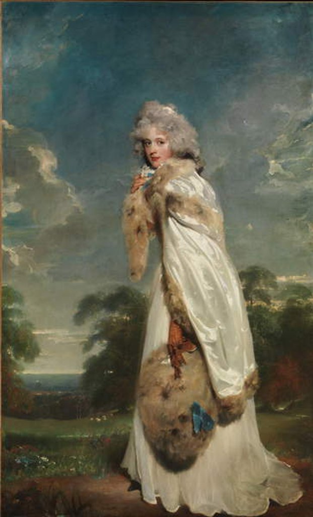 Detail of Elizabeth Farren, 1790 by Thomas Lawrence
