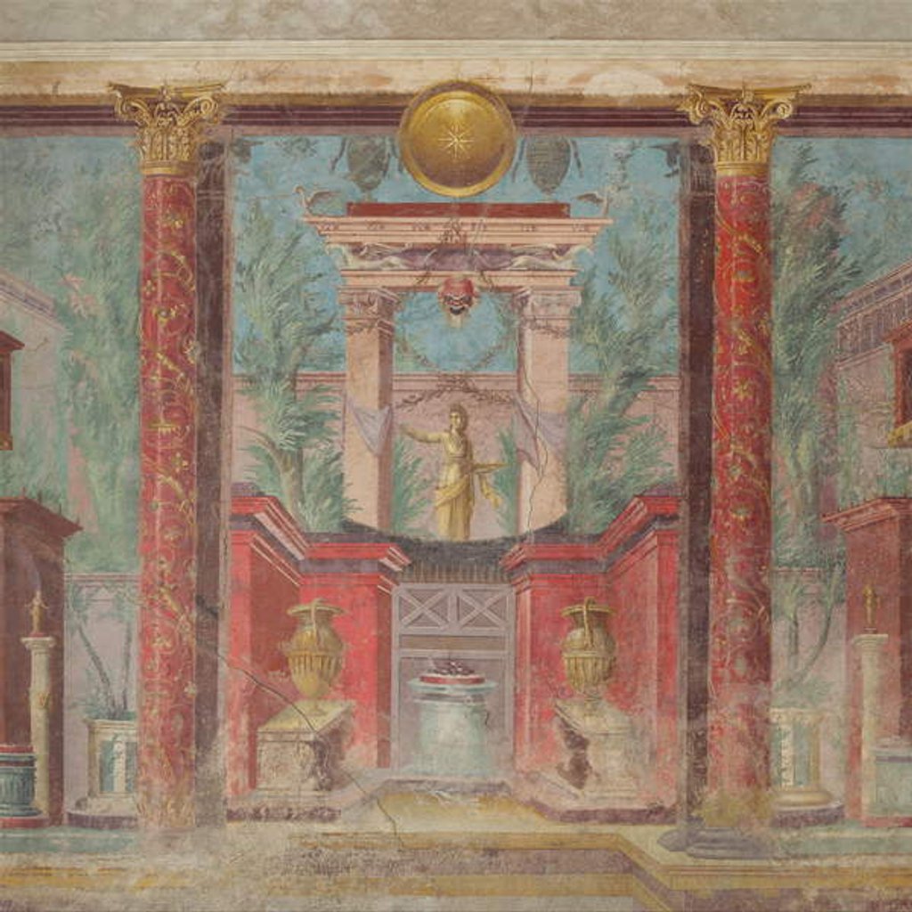 Detail of Wall painting from the cubiculum of a villa at Boscoreale, c.50-40 B.C by Roman Republican Period