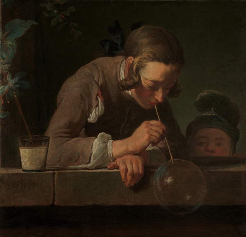 Detail of Soap Bubbles, c.1733-34 by Jean-Baptiste Simeon Chardin