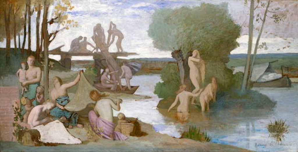 Detail of The River, c.1864 by Pierre Puvis de Chavannes