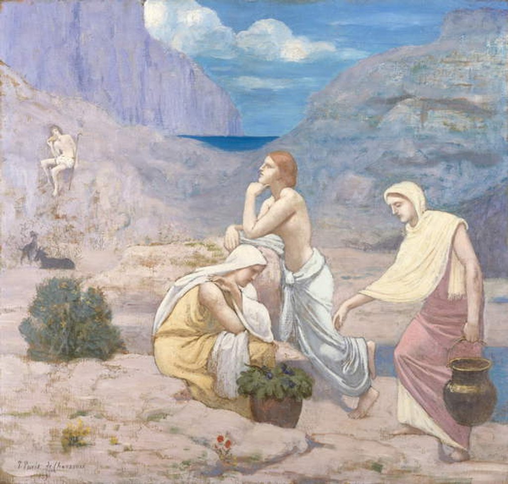 Detail of The Shepherd's Song, 1891 by Pierre Puvis de Chavannes