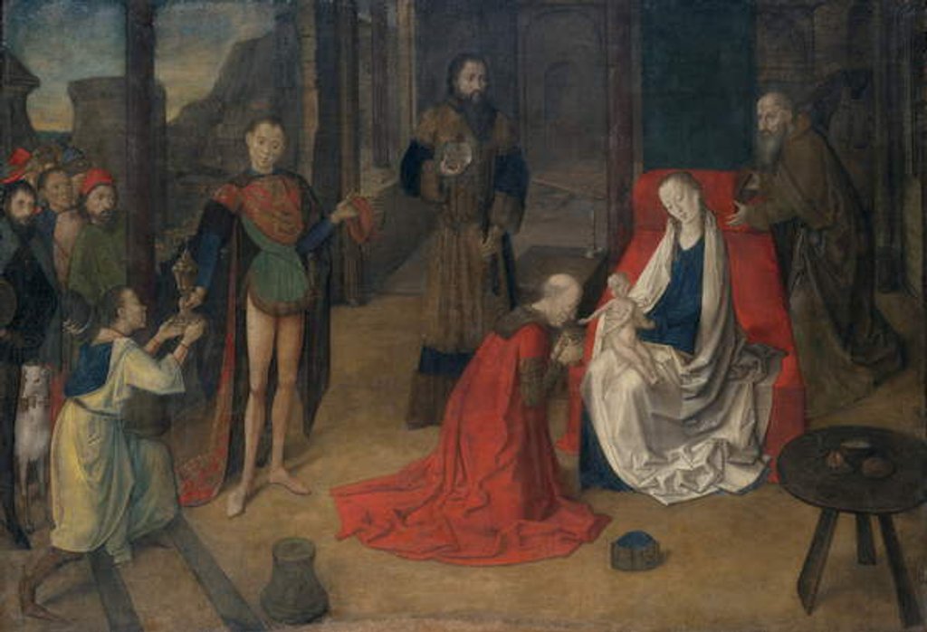 Detail of The Adoration of the Magi, c.1465 by Justus of Ghent