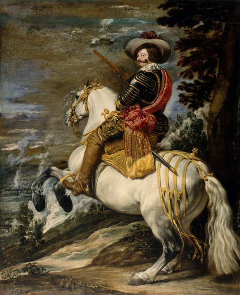 Detail of Don Gaspar de Guzman, Count-Duke of Olivares, c.1635 by Diego Rodriguez de Silva y