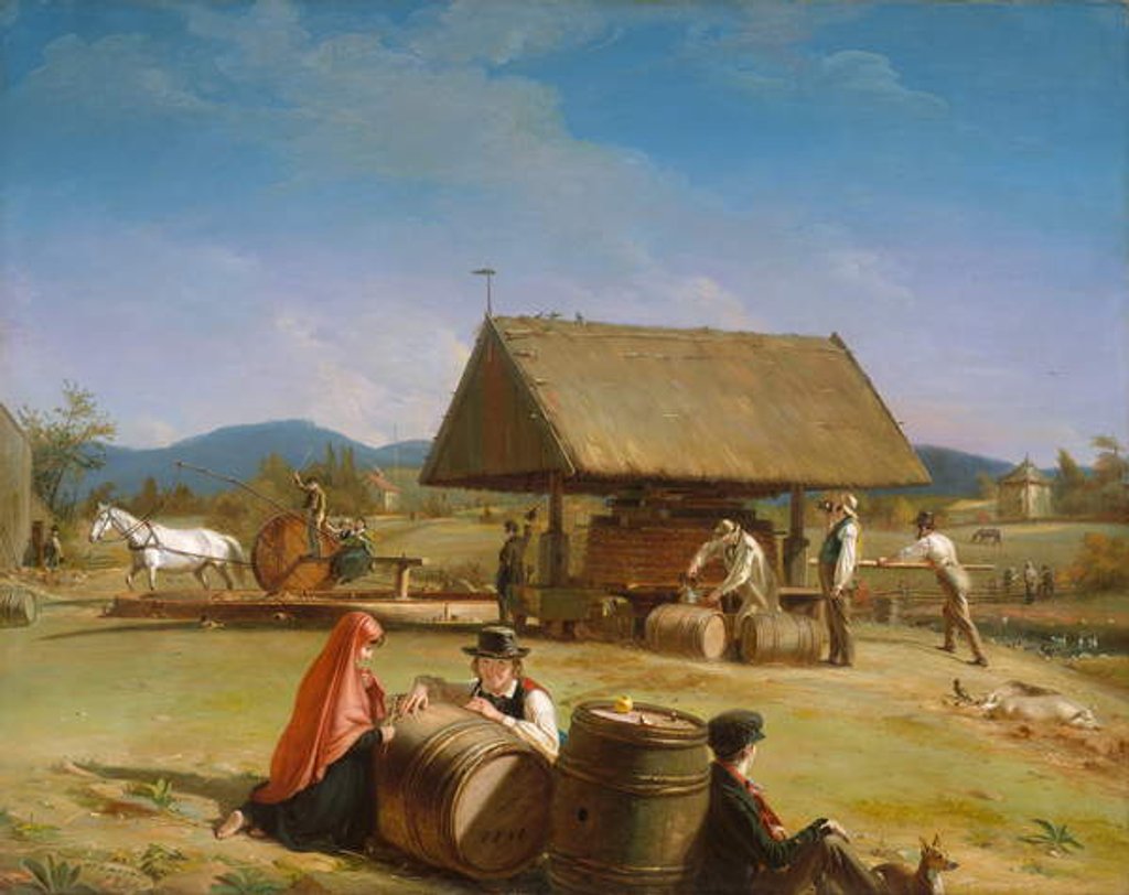 Detail of Cider Making, 1840-41 by William Sidney Mount