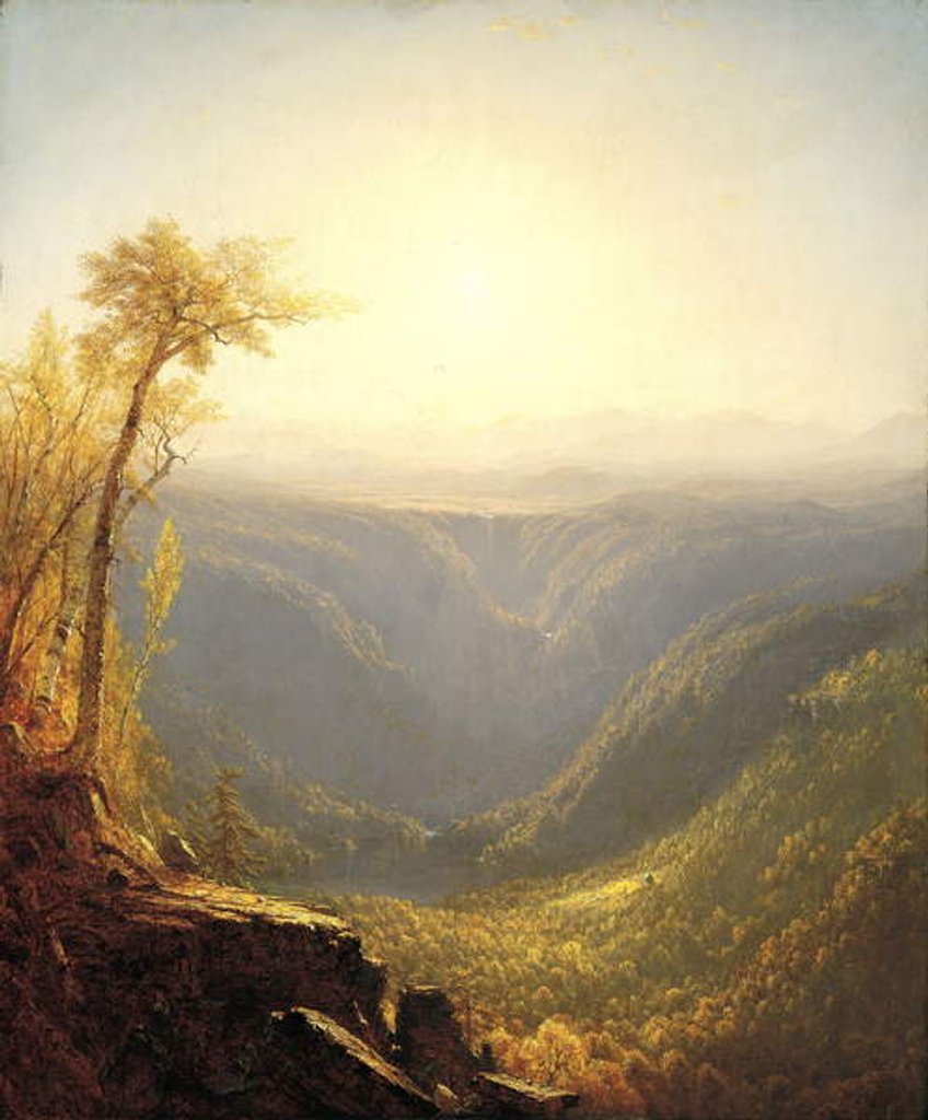 Detail of A Gorge in the Mountains, 1862 by Sanford Robinson Gifford