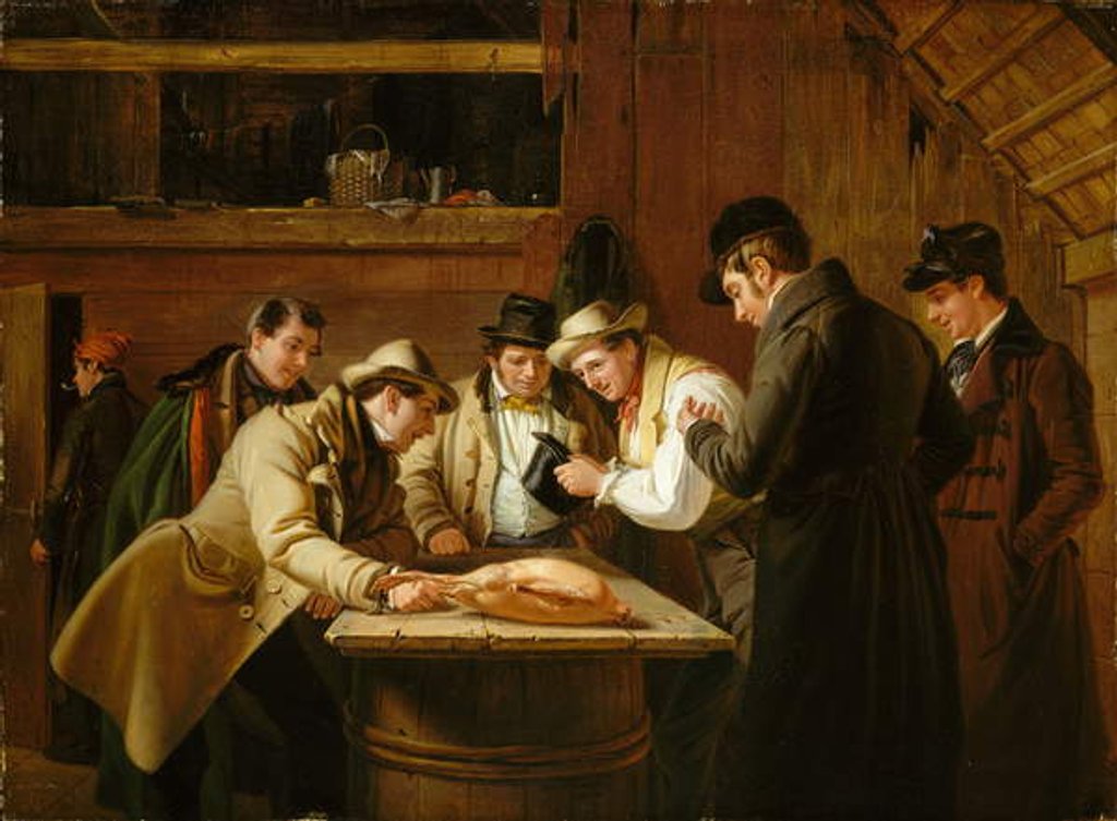 Detail of The Raffle, 1837 by William Sidney Mount