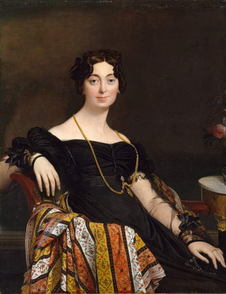 Detail of Madame Jacques-Louis Leblanc, 1823 by Jean Auguste Dominique Ingres