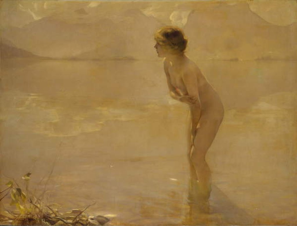 Detail of September Morn, c.1912 by Paul Chabas