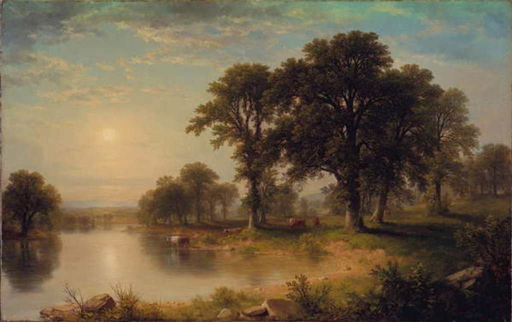 Detail of Summer Afternoon, 1865 by Asher Brown Durand