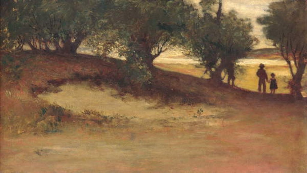 Detail of Sand Bank with Willows, Magnolia, 1877 by William Morris Hunt