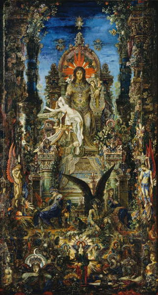 Detail of Jupiter and Semele, 1894-95 by Gustave Moreau
