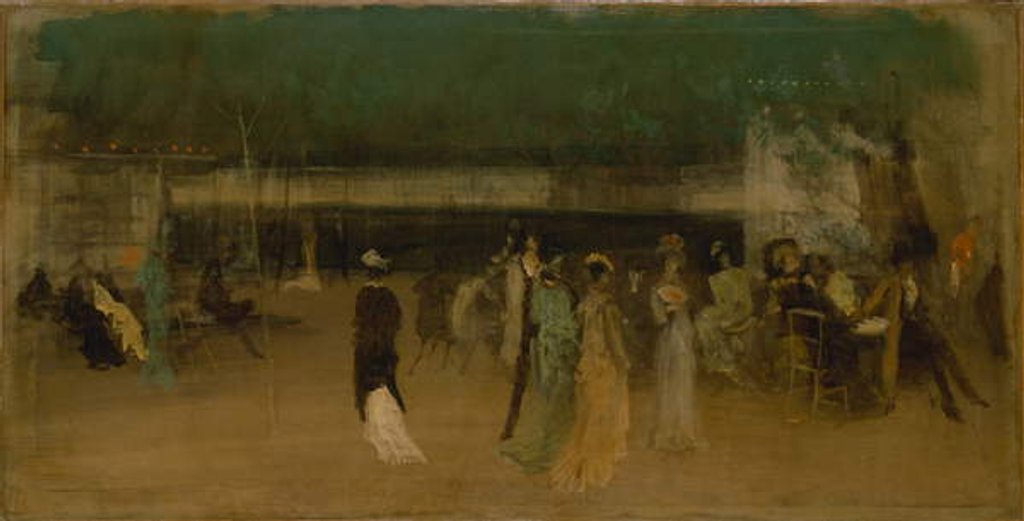 Detail of Cremorne Gardens, No. 2, c.1870-80 by James Abbott McNeill Whistler