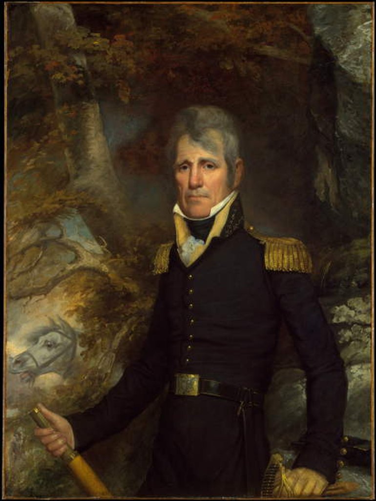 Detail of General Andrew Jackson, c.1819 by John Wesley Jarvis