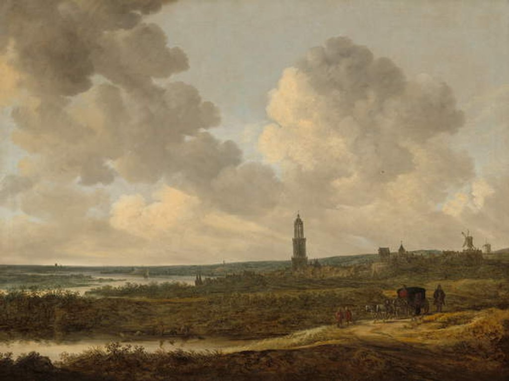 Detail of View of Rhenen, 1646 by Jan Josephsz van Goyen