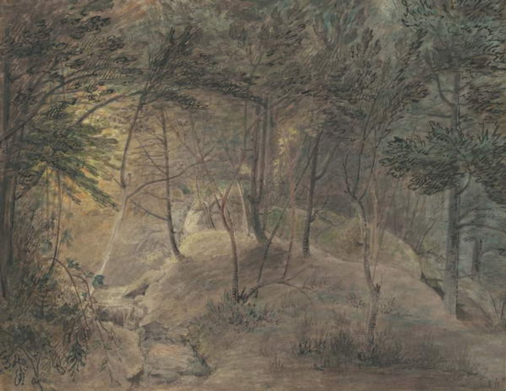 Detail of The View from the Springhouse at Echo, c.1808 by William Russell Birch