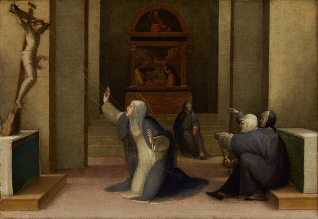 Detail of Saint Catherine of Siena Receiving the Stigmata, c.1513-15 by Domenico Beccafumi