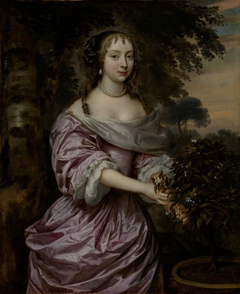 Detail of Portrait of a Woman, 1660s by Jan Mytens or Mijtens