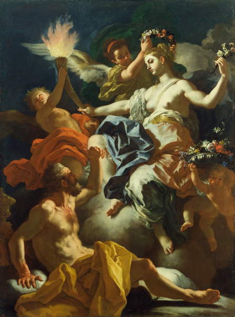 Detail of Aurora Taking Leave of Tithonus, 1704 by Francesco Solimena