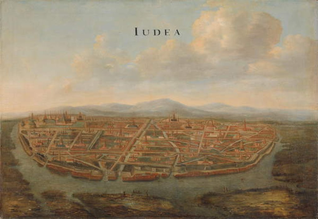 Detail of View of Judea, the capital of Siam, c.1662-3 by Johannes