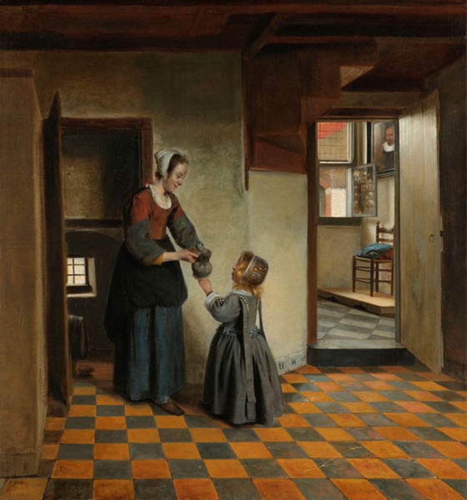 Detail of Woman with a Child in a Pantry, c.1656-60 by Pieter de Hooch