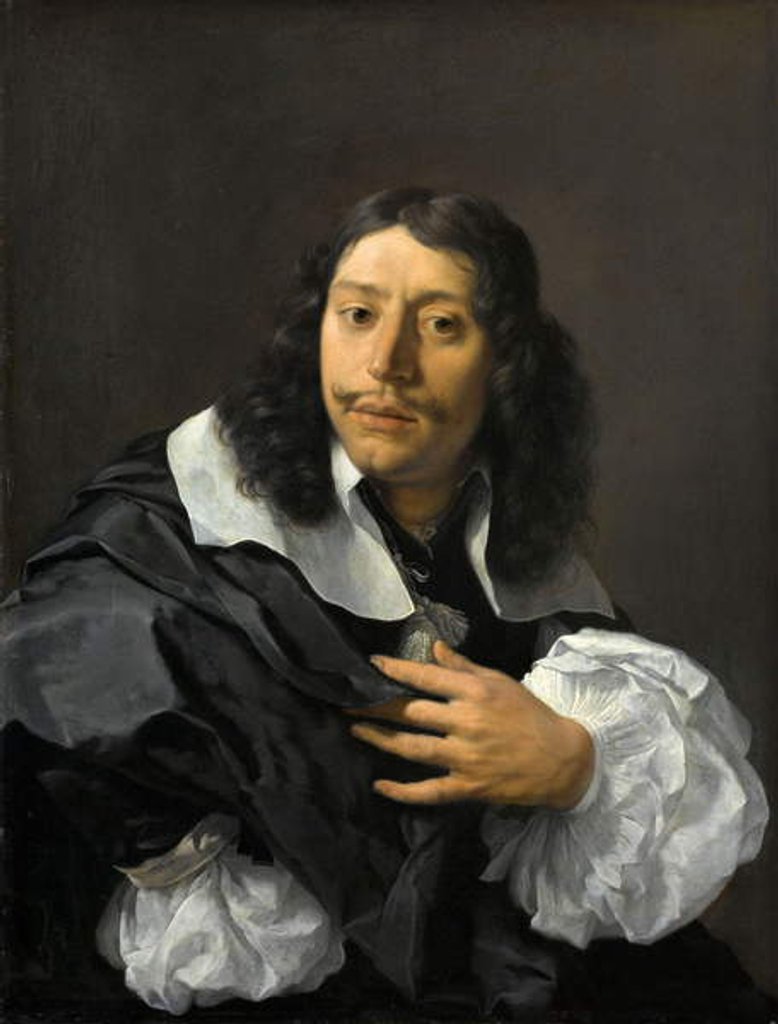 Detail of Self-portrait, 1662 by Karel Dujardin