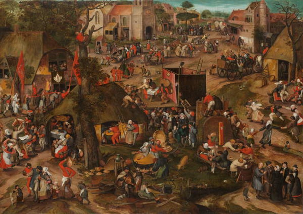 Detail of A Flemish Kermis with a Performance of the Farce ‘Een cluyte van Plaeyerwater’, c. 1570 by Pieter Balten