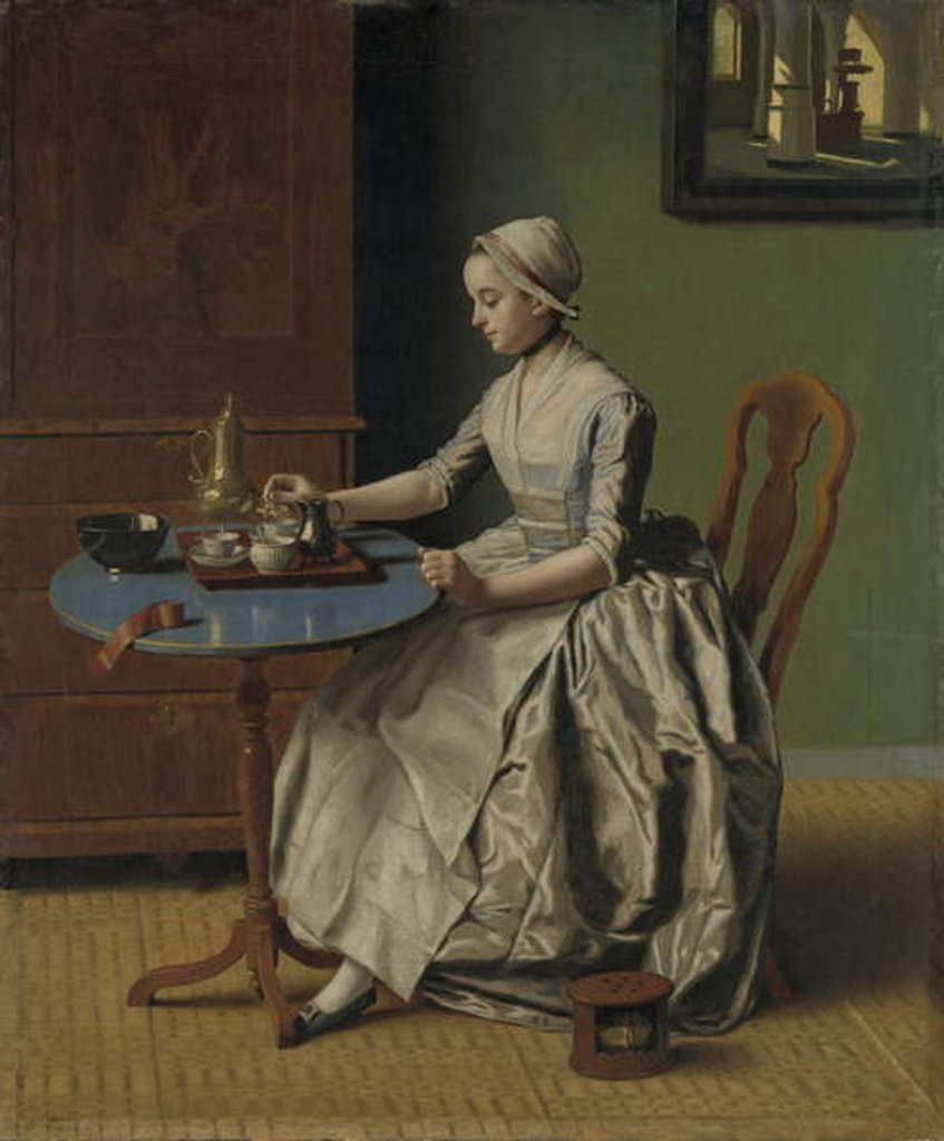 Detail of A Dutch Girl at Breakfast, c.1756 by Jean-Etienne Liotard