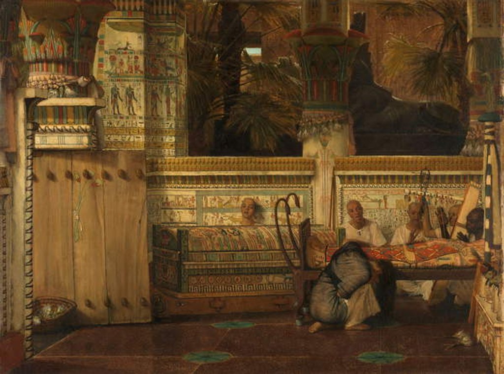 Detail of The Egyptian Widow, 1872 by Lawrence Alma-Tadema