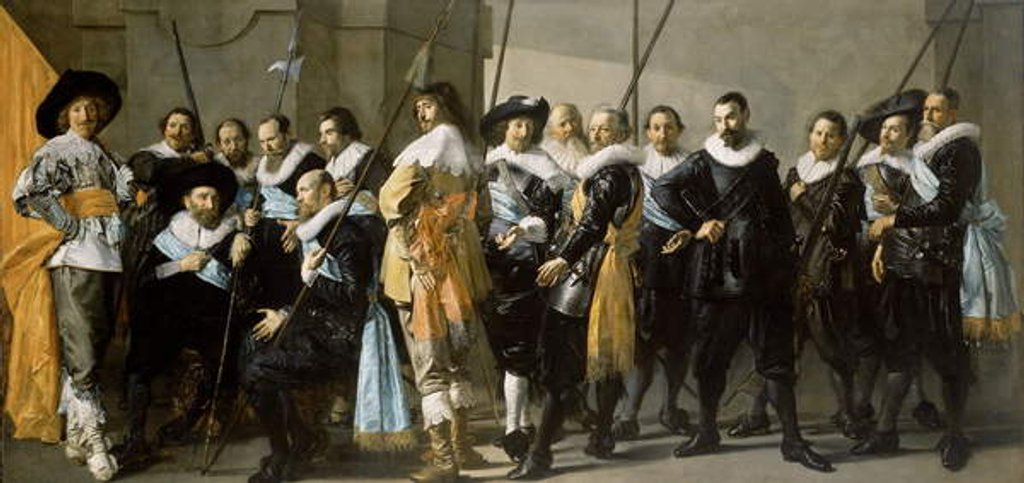 Detail of Militia Company of District XI under the Command of Captain Reynier Reael, Known as ‘The Meagre Company’, 1637 by Frans Hals