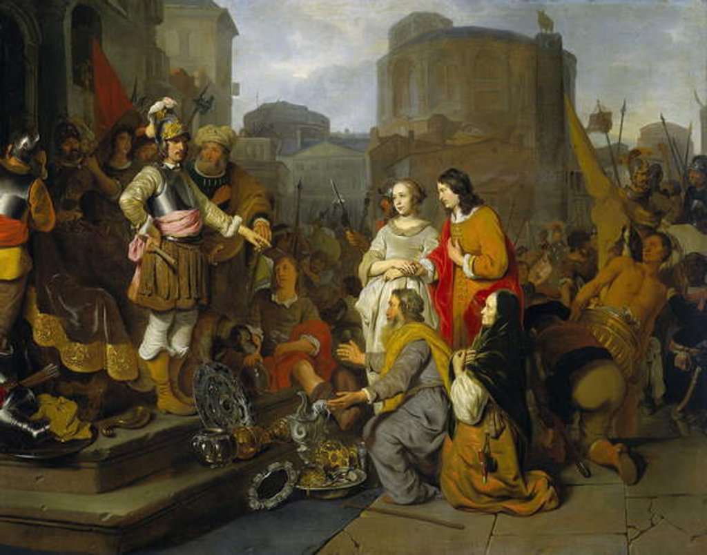 Detail of Continence of Scipio, 1650-55 by Gerbrandt van den Eeckhout