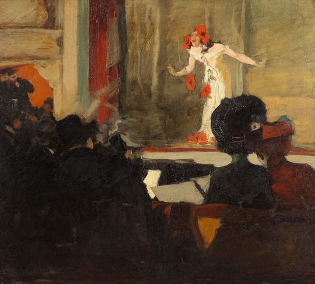 Detail of Music-Hall Scene, c.1900 by Gosta von Hennigs