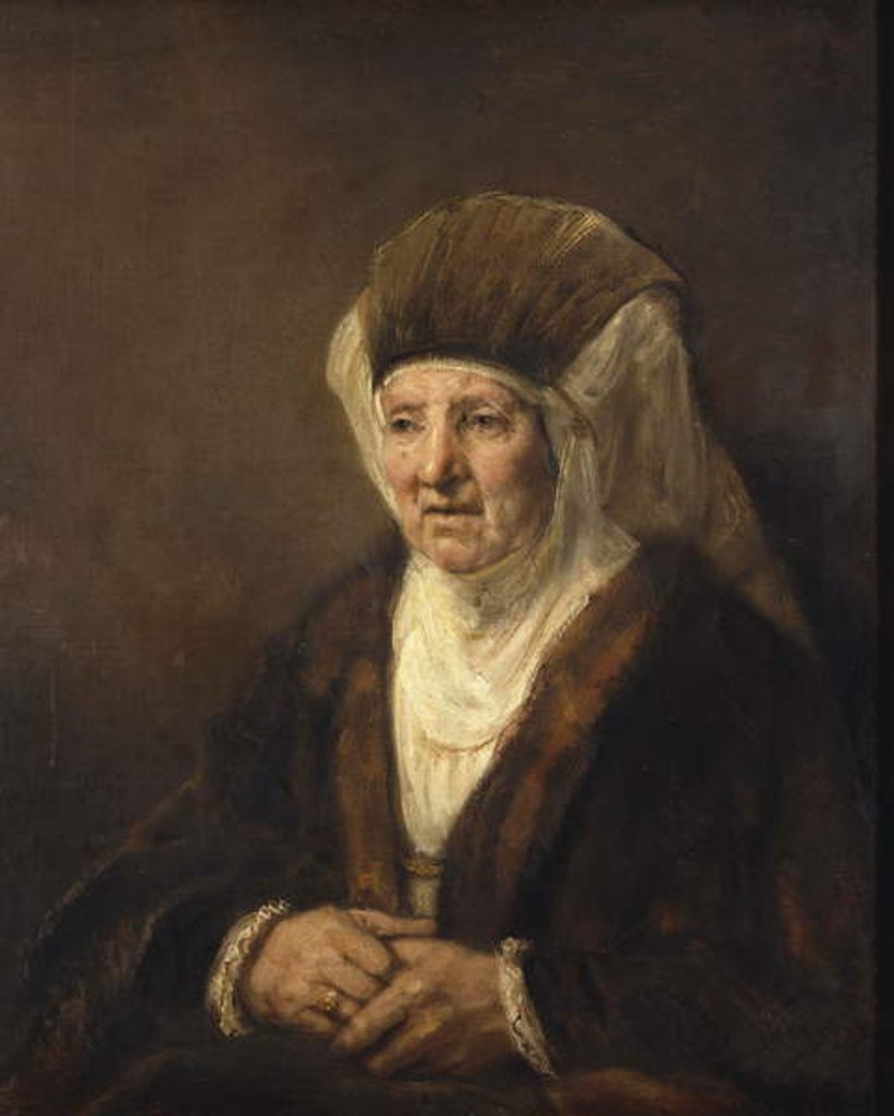 Detail of Portrait of an Old Woman, 1655 by Rembrandt Harmensz. van Rijn
