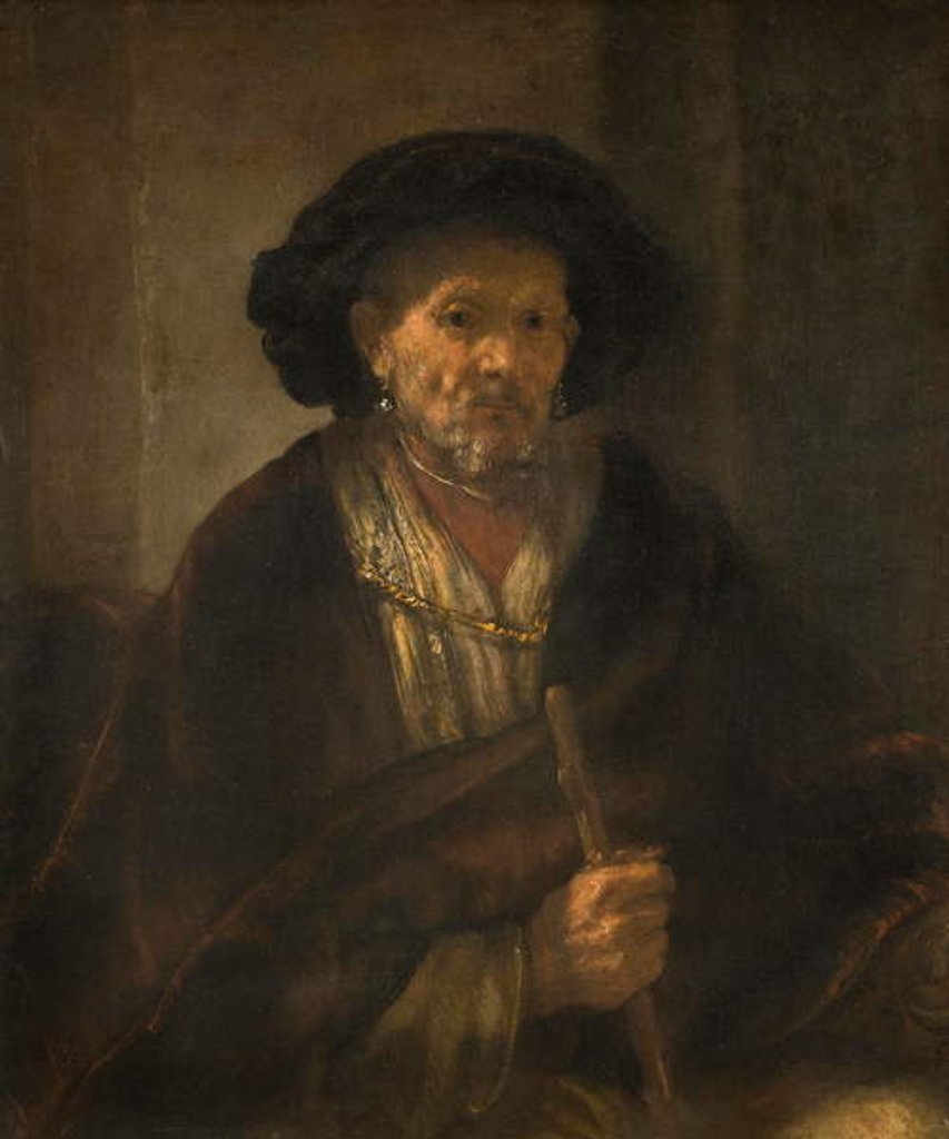 Detail of Portrait of an Old Man, 1655 by Rembrandt Harmensz. van Rijn
