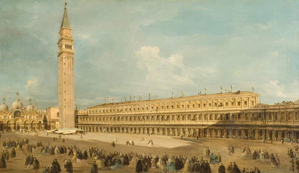 Detail of Piazza San Marco in Venice by Francesco Guardi