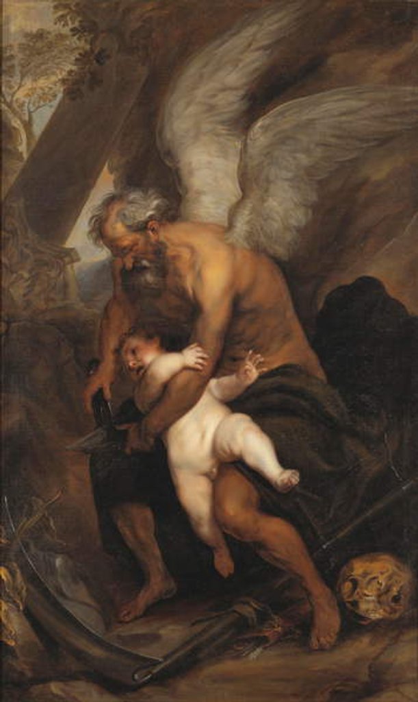 Detail of Time Clipping the Wings of Love by Anthony van Dyck