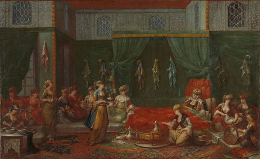 Detail of Lying-in Room of a Distinguished Turkish Woman, c.1720-37 by Jean Baptiste Vanmour