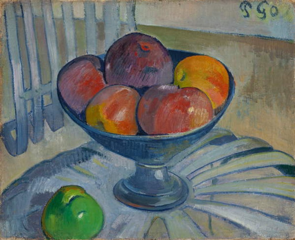 Detail of Fruit dish on a Garden Chair, c.1890 by Paul Gauguin