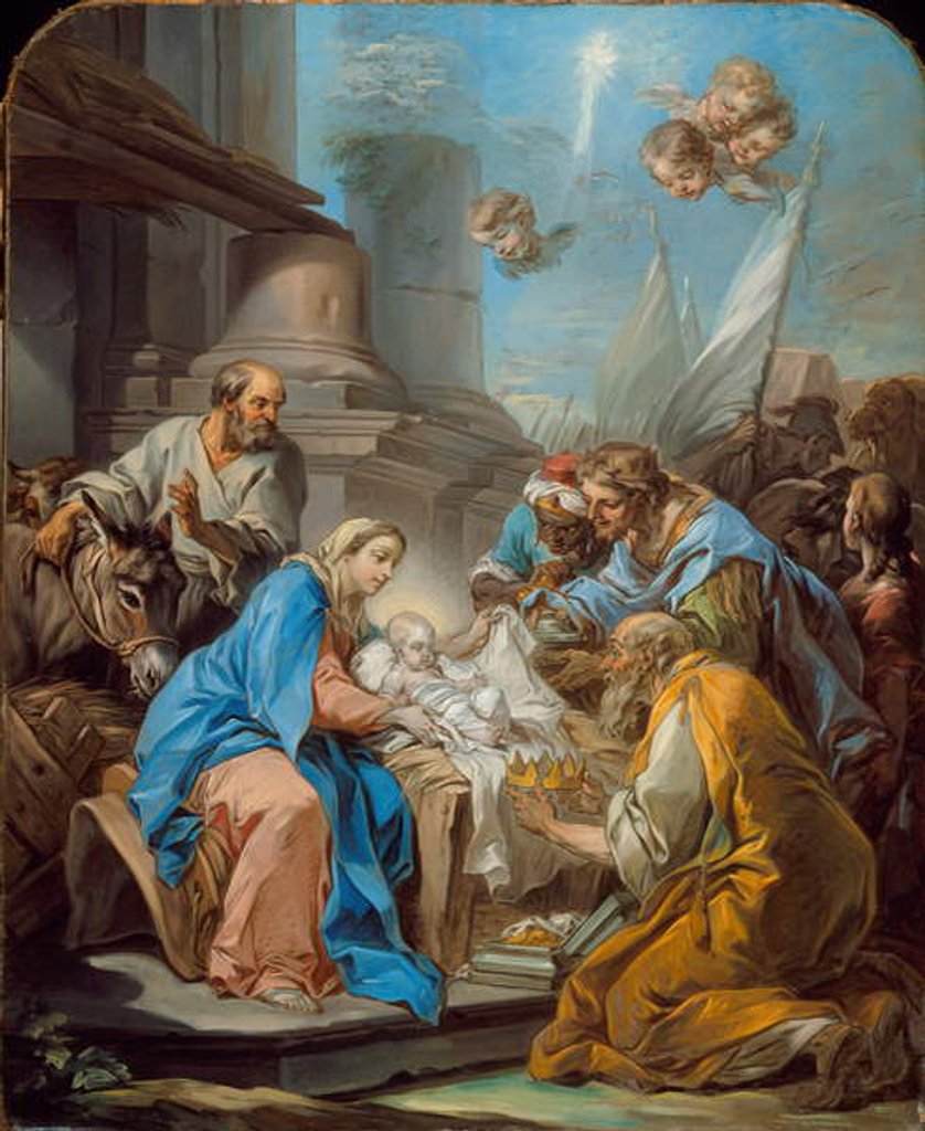 Detail of The Adoration of the Magi, c.1760 by Carle van Loo